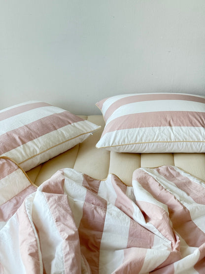 Cooling Reversible Comforter Set (Pink) – Cotton Front & Cooling Duralon Back Lightweight Summer Bedding Set