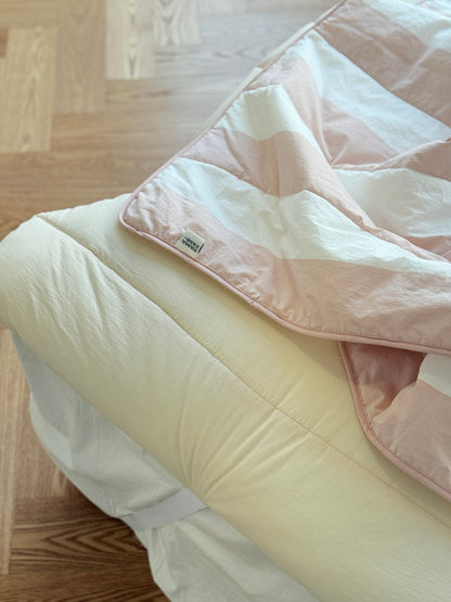 Cooling Reversible Comforter Set (Pink) – Cotton Front & Cooling Duralon Back Lightweight Summer Bedding Set