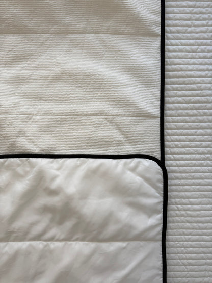 Cooling Reversible Comforter Set – Cotton Front & Cooling Duralon Back Lightweight Summer Bedding Set