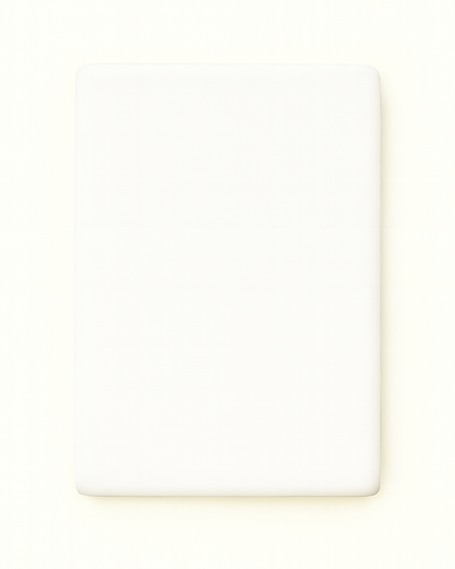 Washed Cotton Quilted Mattress Fitted Sheet – White