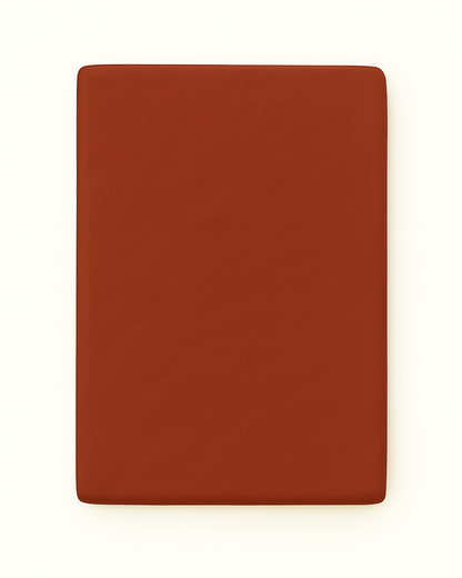 Washed Cotton Quilted Mattress Fitted Sheet – Deep Carrot