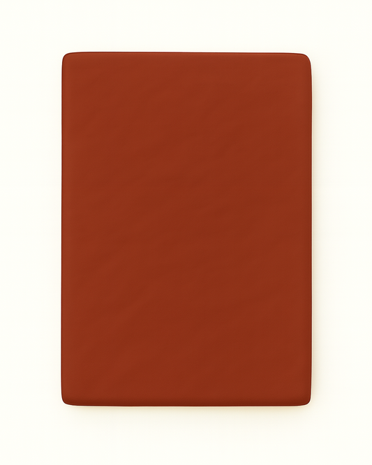 Washed Cotton Quilted Mattress Fitted Sheet – Deep Carrot