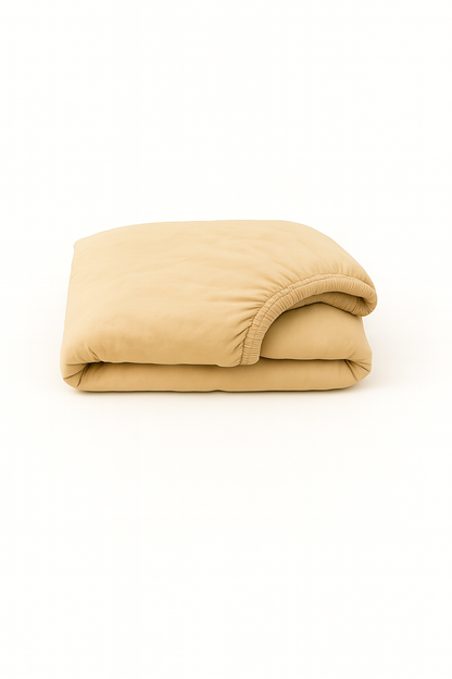 Washed Cotton Quilted Fitted Sheet – Butter