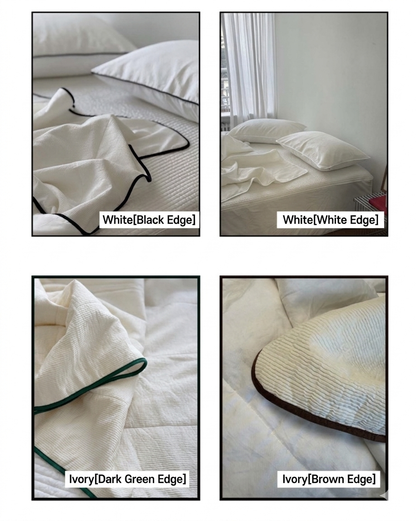 Cooling Reversible Comforter Set – Cotton Front & Cooling Duralon Back Lightweight Summer Bedding Set