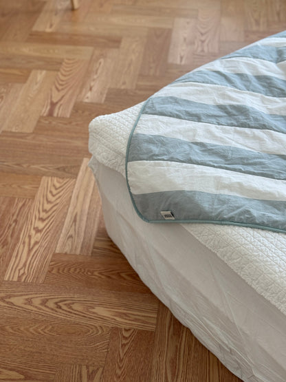 Cooling Reversible Comforter Set (Mint) – Cotton Front & Cooling Duralon Back Lightweight Summer Bedding Set