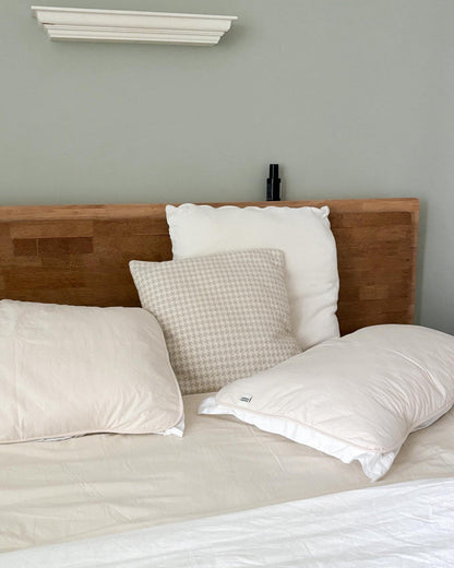 Washed Cotton Elastic Pillow Cover – Dust-Free, Easy to Change