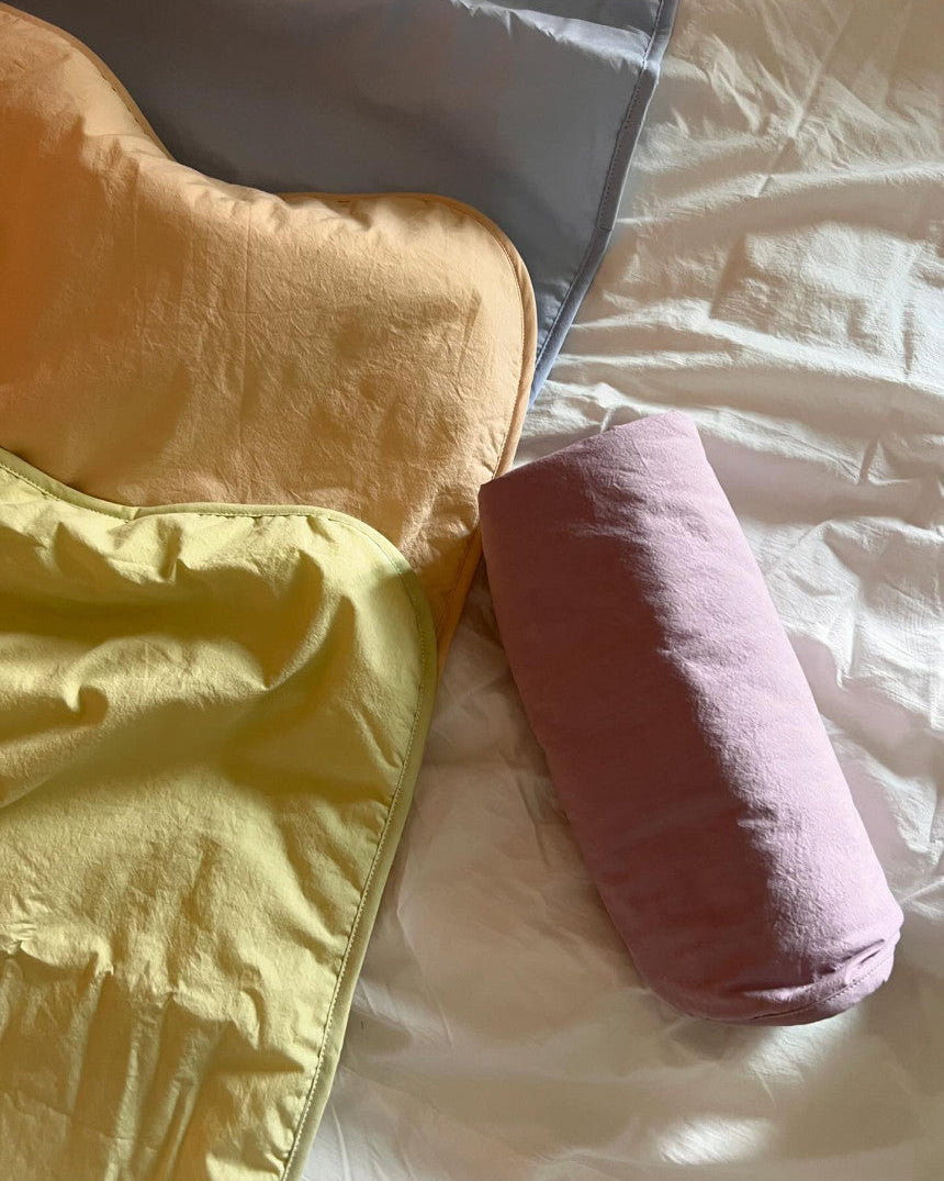 Washed Cotton Elastic Pillow Cover – Dust-Free, Easy to Change