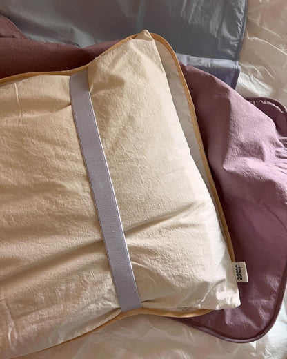 Washed Cotton Elastic Pillow Cover – Dust-Free, Easy to Change