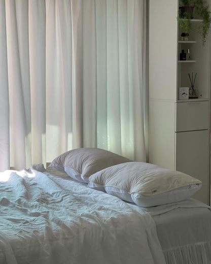 Washed Cotton Elastic Pillow Cover – Dust-Free, Easy to Change