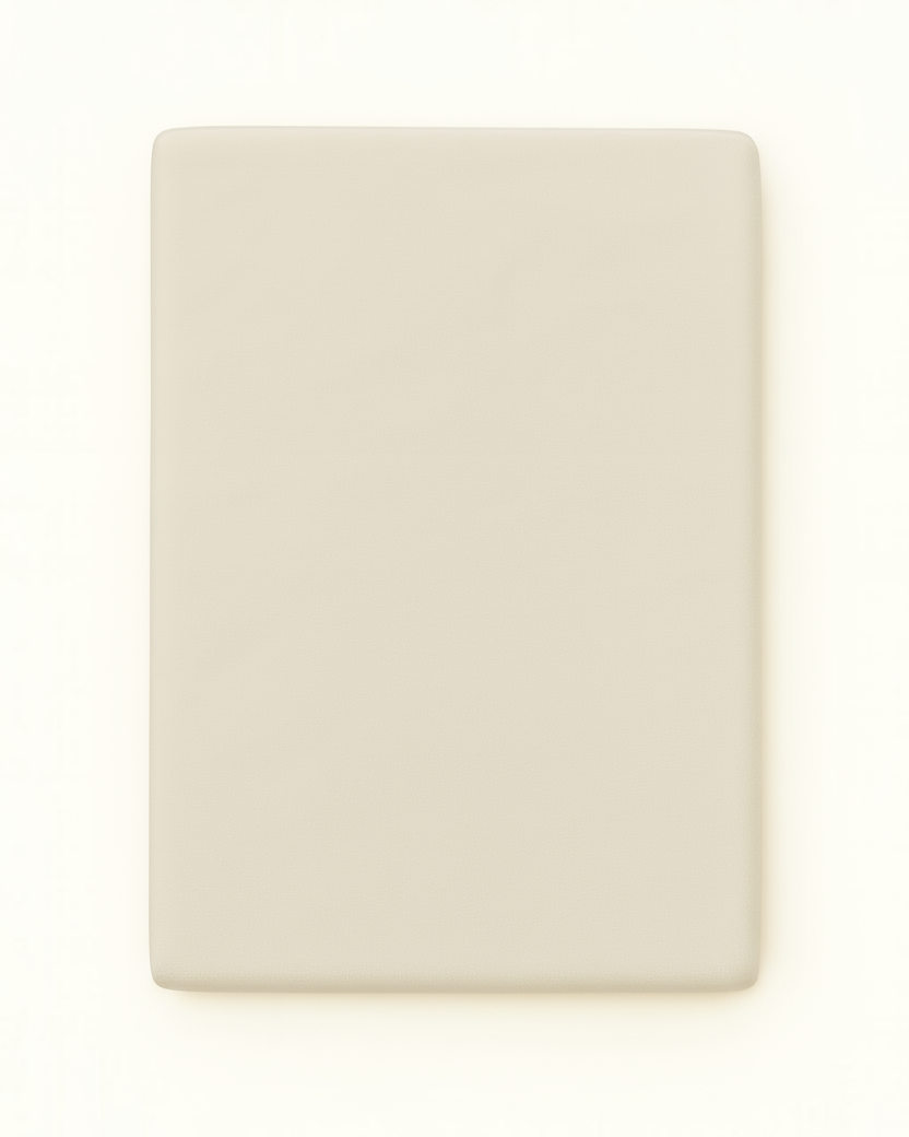 Washed Cotton Quilted Mattress Fitted Sheet – Ivory