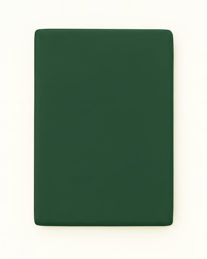 Washed Cotton Quilted Mattress Fitted Sheet – Deep green